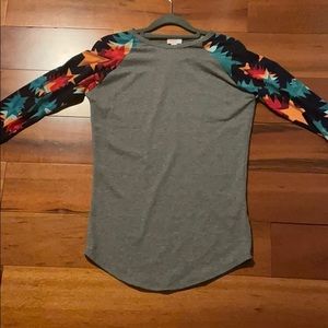 Lularoe long sleeve gray shirt